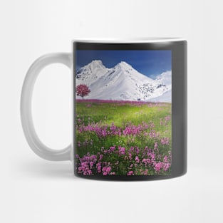 Beautiful mountain flowers Mug